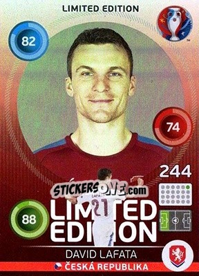 Sticker David Lafata - UEFA Euro France 2016. Adrenalyn XL n. LH-DL - Panini