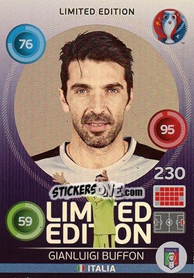 Sticker Gianluigi Buffon - UEFA Euro France 2016. Adrenalyn XL n. LH-GBU - Panini