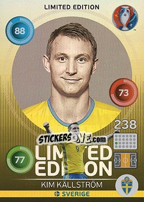 Sticker Kim Källström - UEFA Euro France 2016. Adrenalyn XL n. LH-KK - Panini