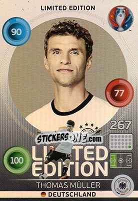 Sticker Thomas Müller - UEFA Euro France 2016. Adrenalyn XL - Panini