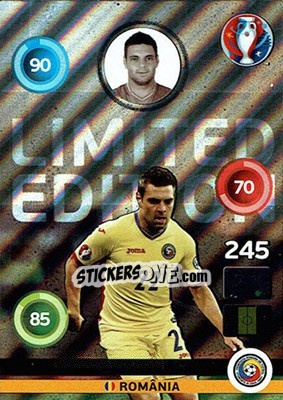 Sticker Adrian Popa - UEFA Euro France 2016. Adrenalyn XL n. LS-AP - Panini