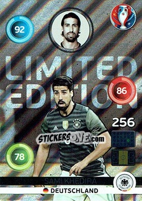 Sticker Sami Khedira - UEFA Euro France 2016. Adrenalyn XL n. LS-SK - Panini