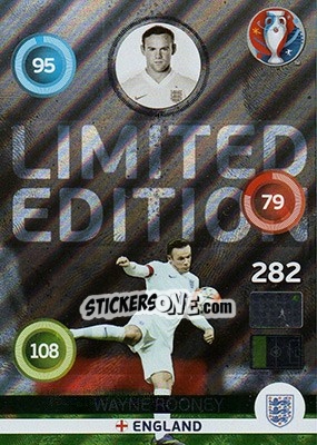 Sticker Wayne Rooney - UEFA Euro France 2016. Adrenalyn XL n. LS-WR - Panini