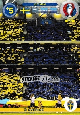 Sticker Fans - UEFA Euro France 2016. Adrenalyn XL n. SV5 - Panini