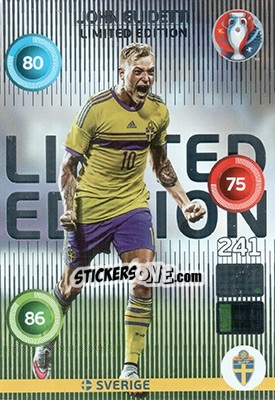 Sticker John Guidetti - UEFA Euro France 2016. Adrenalyn XL n. XC-JG - Panini