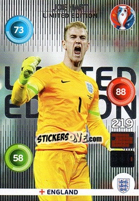 Sticker Joe Hart - UEFA Euro France 2016. Adrenalyn XL n. XC-JH - Panini