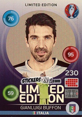 Sticker Gianluigi Buffon - UEFA Euro France 2016. Adrenalyn XL n. XH-GB - Panini