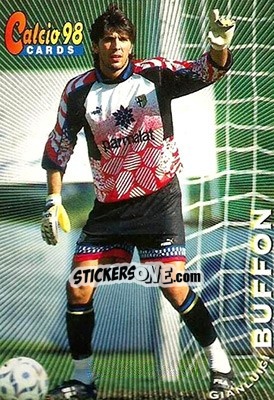 Sticker Gianluigi Buffon - Calcio Cards 1997-1998 n. 34 - Panini