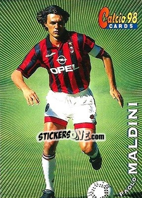 Cromo Paolo Maldini - Calcio Cards 1997-1998 - Panini