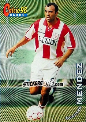 Figurina Gustavo Mendez - Calcio Cards 1997-1998 - Panini