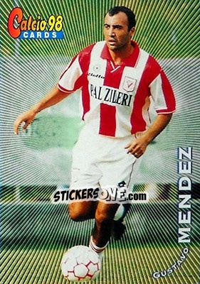 Sticker Gustavo Mendez - Calcio Cards 1997-1998 n. 41 - Panini