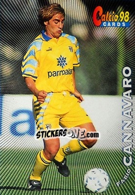 Figurina Fabio Cannavaro - Calcio Cards 1997-1998 - Panini