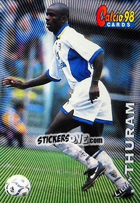 Sticker Lilian Thuram - Calcio Cards 1997-1998 n. 53 - Panini