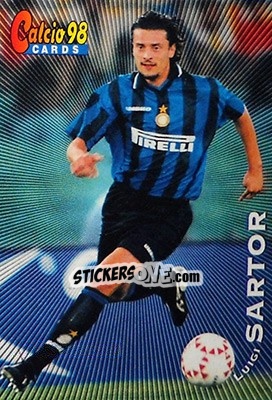 Sticker Luigi Sartor - Calcio Cards 1997-1998 n. 55 - Panini