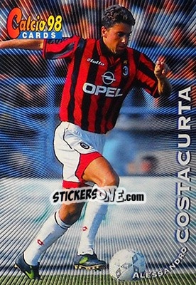 Sticker Alessandro Costacurta - Calcio Cards 1997-1998 n. 58 - Panini