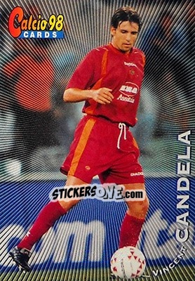 Sticker Vincent Candela - Calcio Cards 1997-1998 n. 59 - Panini