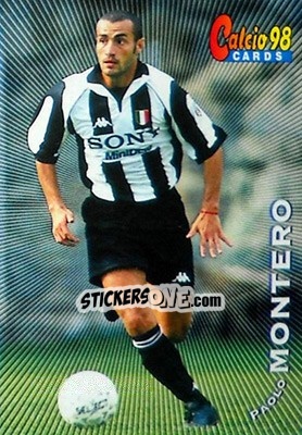 Sticker Paolo Montero - Calcio Cards 1997-1998 n. 60 - Panini