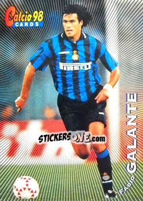 Sticker Fabio Galante - Calcio Cards 1997-1998 n. 63 - Panini