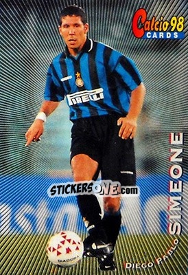 Sticker Diego Pablo Simeone - Calcio Cards 1997-1998 n. 66 - Panini