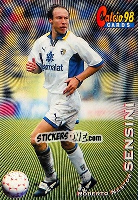 Sticker Roberto Nestor Sensini - Calcio Cards 1997-1998 n. 70 - Panini