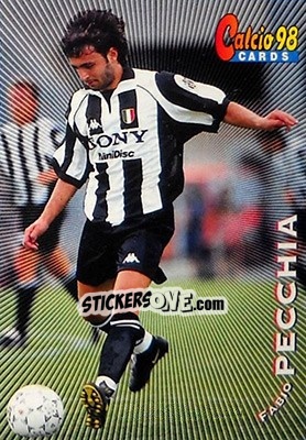 Sticker Fabio Pecchia - Calcio Cards 1997-1998 n. 72 - Panini