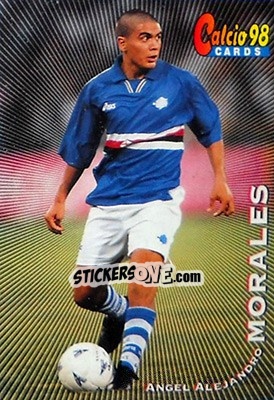 Sticker Angel Alejandro Morales - Calcio Cards 1997-1998 n. 75 - Panini