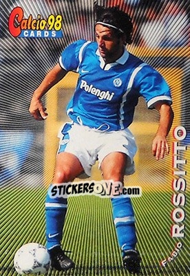 Sticker Fabio Rossitto - Calcio Cards 1997-1998 n. 93 - Panini