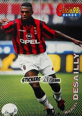 Sticker Marcel Desailly - Calcio Cards 1997-1998 n. 95 - Panini