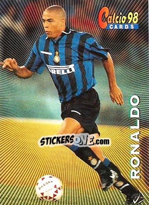 Sticker Ronaldo - Calcio Cards 1997-1998 n. 101 - Panini