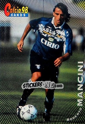 Sticker Roberto Mancini - Calcio Cards 1997-1998 n. 102 - Panini
