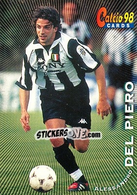 Sticker Alessandro Del Piero - Calcio Cards 1997-1998 n. 110 - Panini