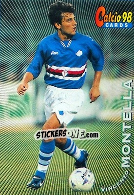 Sticker Vincenzo Montella - Calcio Cards 1997-1998 n. 111 - Panini