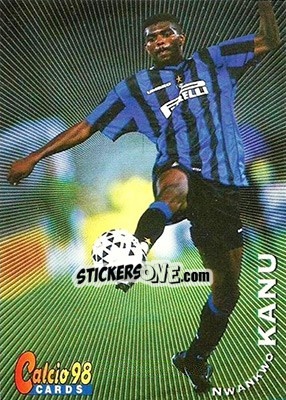 Sticker Nwankwo Kanu - Calcio Cards 1997-1998 n. 113 - Panini