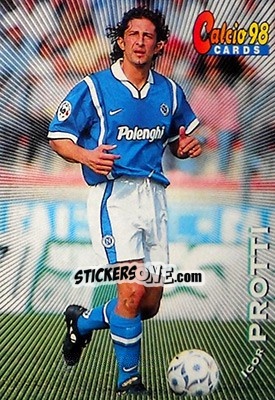 Sticker Igor Protti - Calcio Cards 1997-1998 n. 115 - Panini