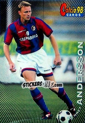 Figurina Kennet Andersson - Calcio Cards 1997-1998 - Panini