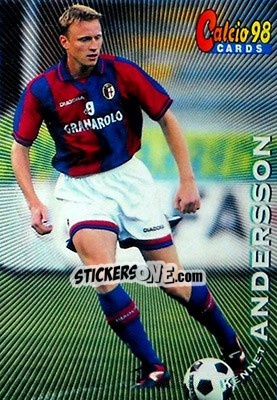 Sticker Kennet Andersson - Calcio Cards 1997-1998 n. 116 - Panini