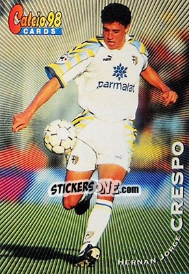 Sticker Hernan Jorge Crespo - Calcio Cards 1997-1998 n. 119 - Panini