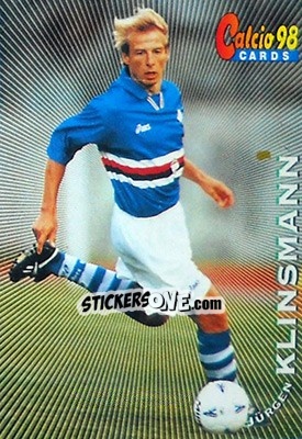Sticker Jurgen Klinsmann - Calcio Cards 1997-1998 n. 125 - Panini