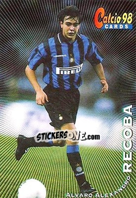 Figurina Alvaro Recoba - Calcio Cards 1997-1998 - Panini