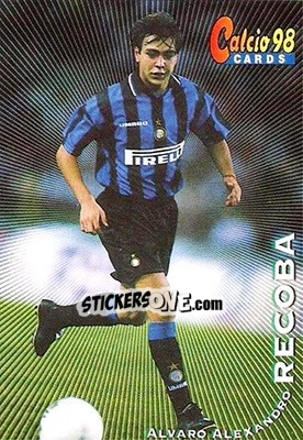 Sticker Alvaro Recoba - Calcio Cards 1997-1998 n. 126 - Panini