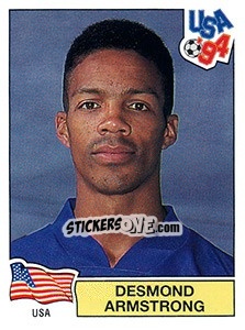 Sticker DESMOND ARMSTRONG - FIFA World Cup USA 1994 n. 19 - Panini