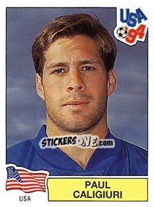 Sticker PAUL CALIGIURI - FIFA World Cup USA 1994 - Panini