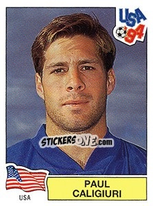 Sticker PAUL CALIGIURI - FIFA World Cup USA 1994 n. 22 - Panini