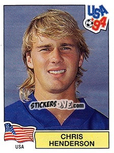 Sticker Chris Henderson - FIFA World Cup USA 1994 n. 27 - Panini