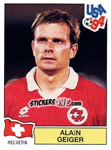 Figurina ALAIN GEIGER - FIFA World Cup USA 1994 n. 37 - Panini