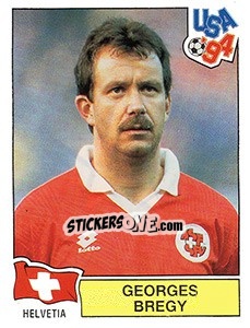 Sticker GEORGES BREGY - FIFA World Cup USA 1994 n. 43 - Panini