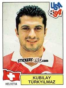 Sticker KUBILAY TURKYILMAZ - FIFA World Cup USA 1994 n. 50 - Panini