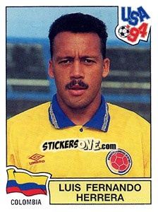 Figurina LUIS FERNANDO HERRERA - FIFA World Cup USA 1994 - Panini