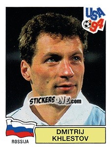 Sticker DMITRI KHLESTOV - FIFA World Cup USA 1994 - Panini