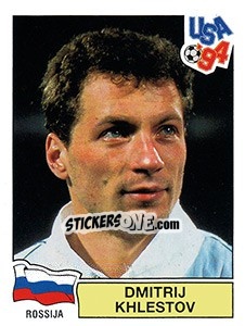 Sticker DMITRI KHLESTOV - FIFA World Cup USA 1994 n. 112 - Panini